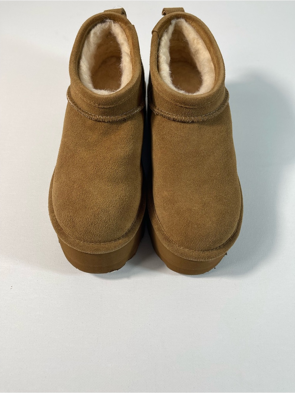 BEARPAW Retro Super Shorty Boots Aged Honey Suede Winter Ankle Bootie SKU#0255